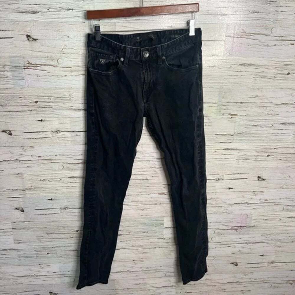Guess slim tapered  black jeans size 29